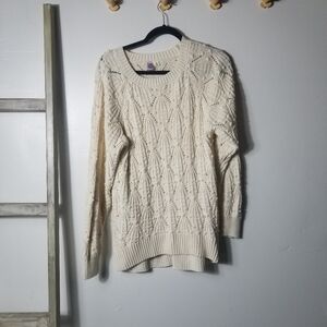 ALYA WOMEN'S CREAM SWEATER SIZE MEDIUM